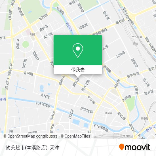 物美超市(本溪路店)地图