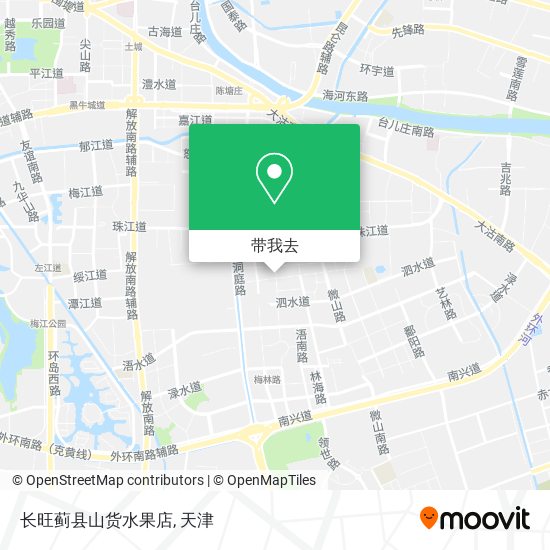 长旺蓟县山货水果店地图