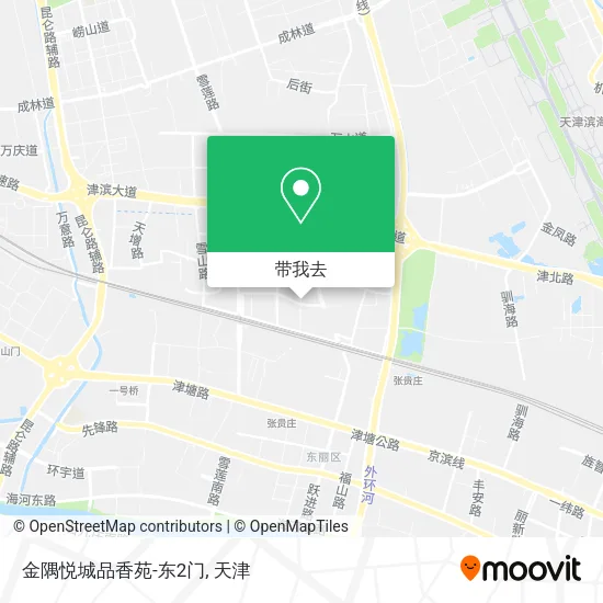 金隅悦城品香苑-东2门地图