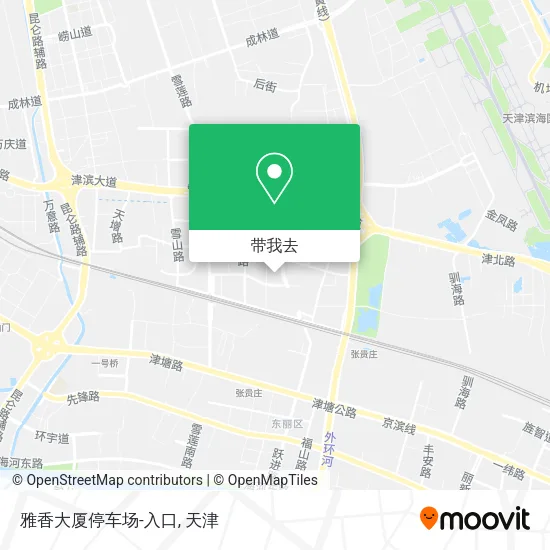 雅香大厦停车场-入口地图