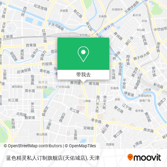 蓝色精灵私人订制旗舰店(天佑城店)地图