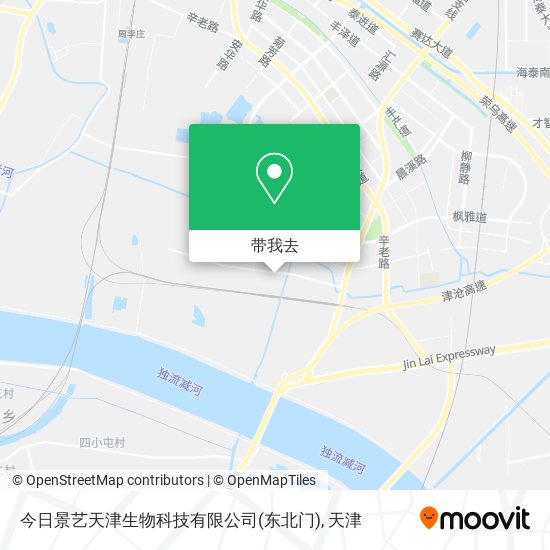 今日景艺天津生物科技有限公司(东北门)地图