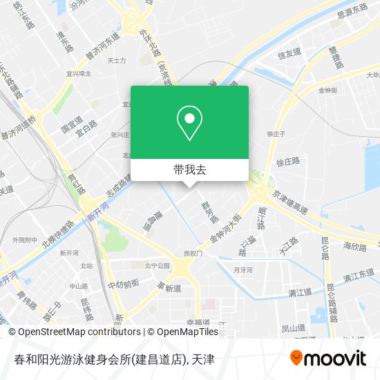 春和阳光游泳健身会所(建昌道店)地图