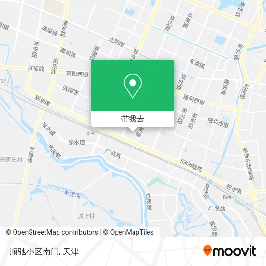 顺驰小区南门地图