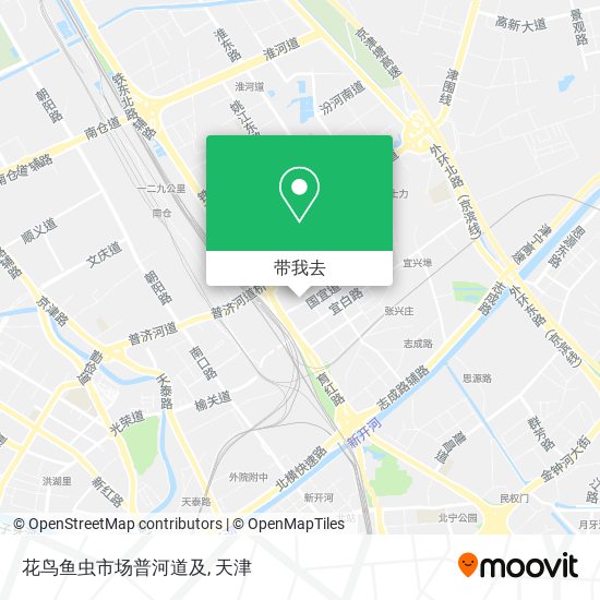 花鸟鱼虫市场普河道及地图