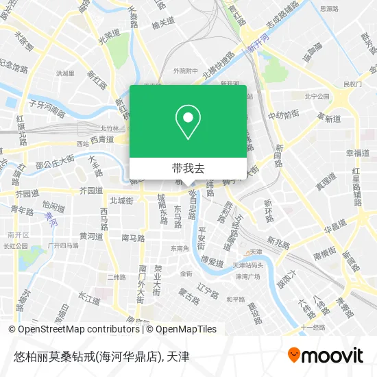 悠柏丽莫桑钻戒(海河华鼎店)地图