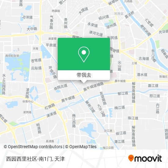 西园西里社区-南1门地图