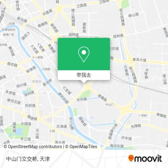 中山门立交桥地图