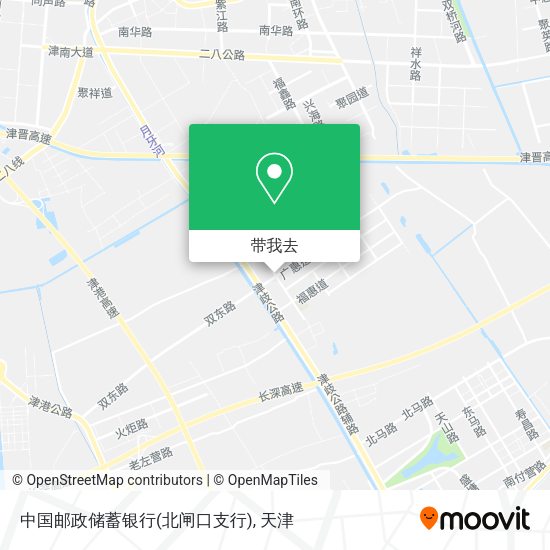 中国邮政储蓄银行(北闸口支行)地图