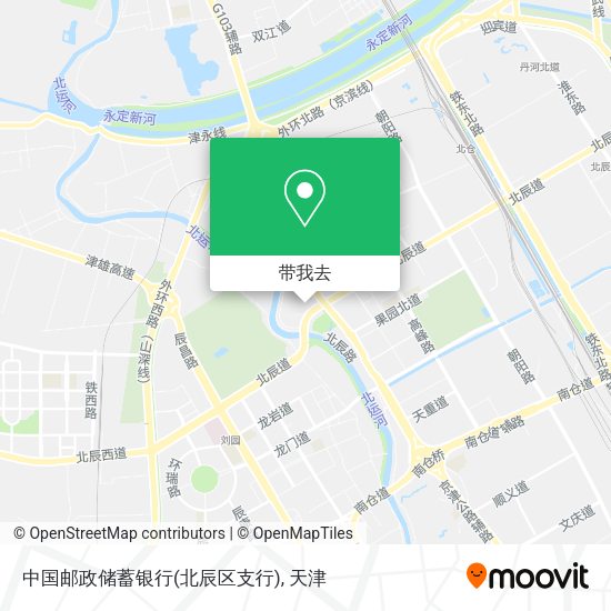 中国邮政储蓄银行(北辰区支行)地图