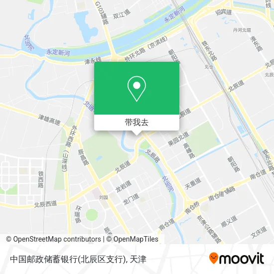中国邮政储蓄银行(北辰区支行)地图