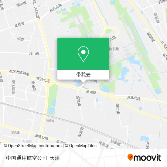 中国通用航空公司地图