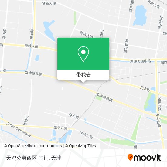 天鸿公寓西区-南门地图