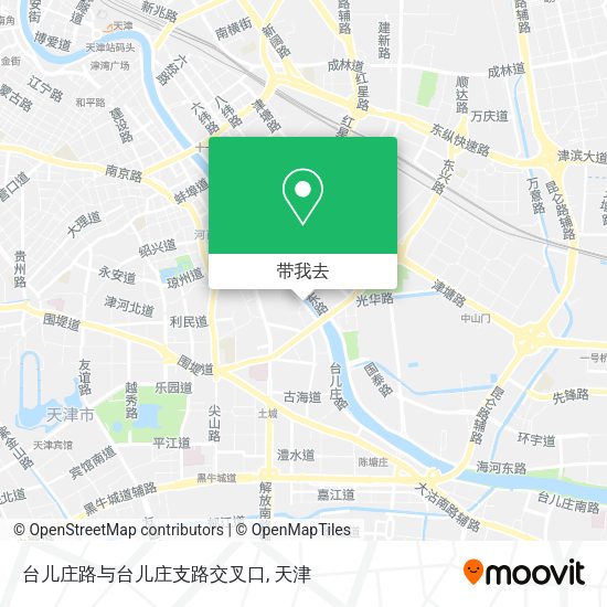 台儿庄路与台儿庄支路交叉口地图