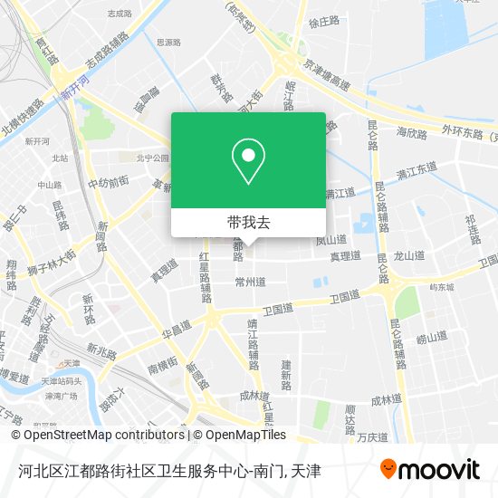 河北区江都路街社区卫生服务中心-南门地图