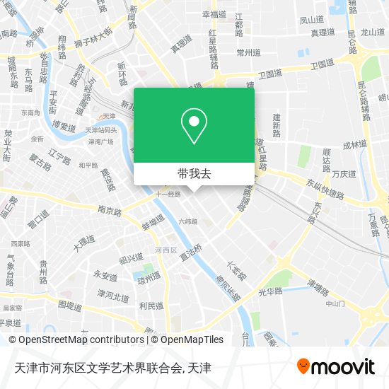 天津市河东区文学艺术界联合会地图