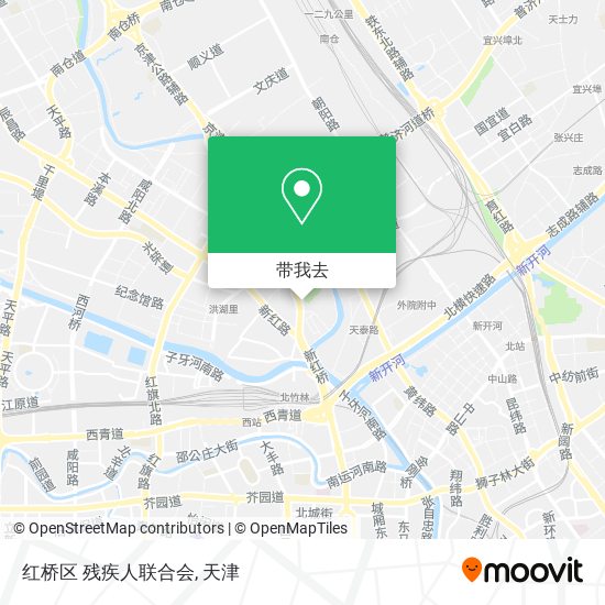 红桥区 残疾人联合会地图