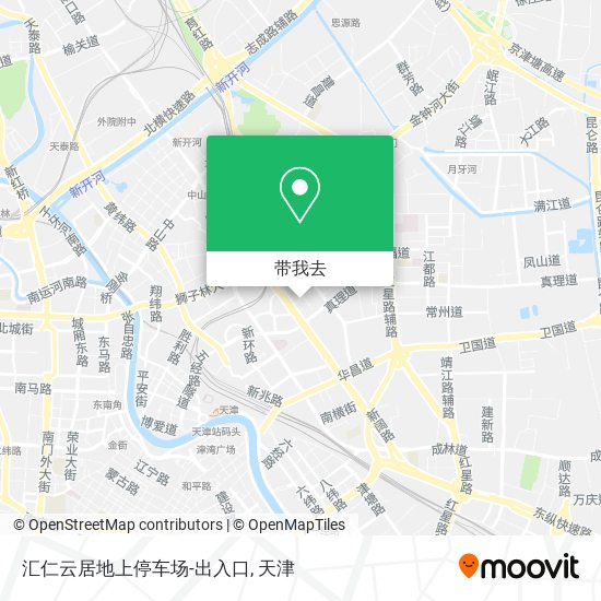 汇仁云居地上停车场-出入口地图