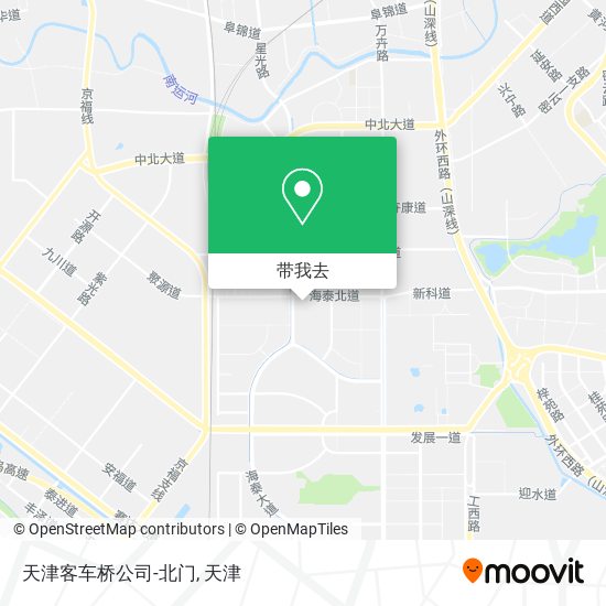 天津客车桥公司-北门地图