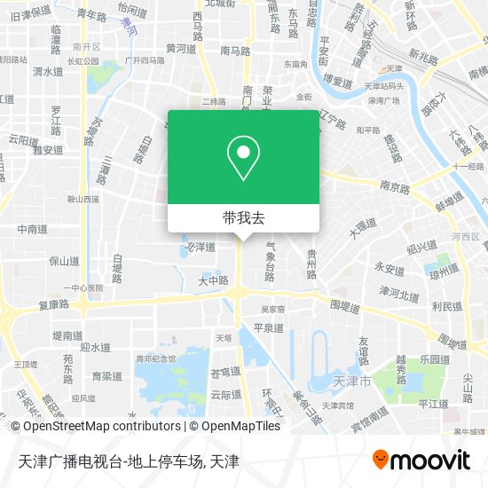 天津广播电视台-地上停车场地图