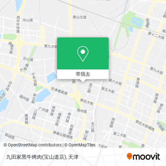 九田家黑牛烤肉(宝山道店)地图