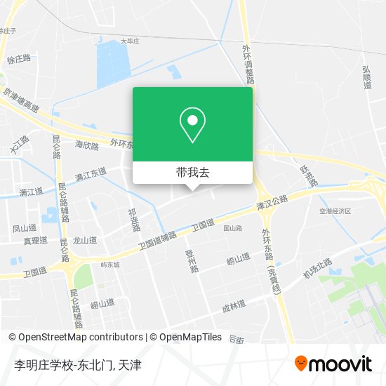 李明庄学校-东北门地图