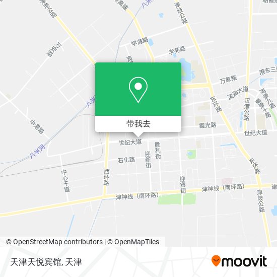 天津天悦宾馆地图