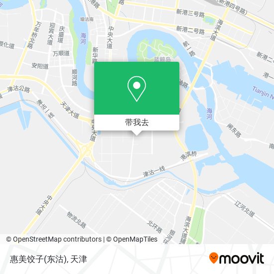 惠美饺子(东沽)地图
