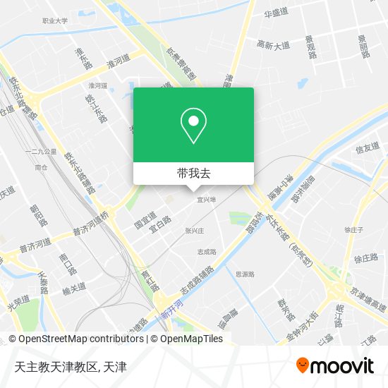 天主教天津教区地图