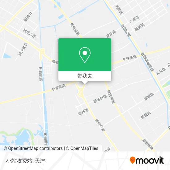 小站收费站地图