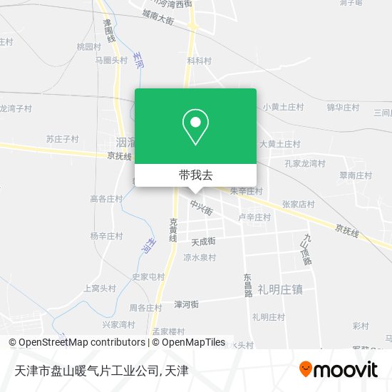 天津市盘山暖气片工业公司地图