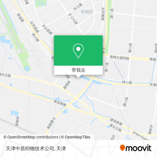 天津中昌织物技术公司地图