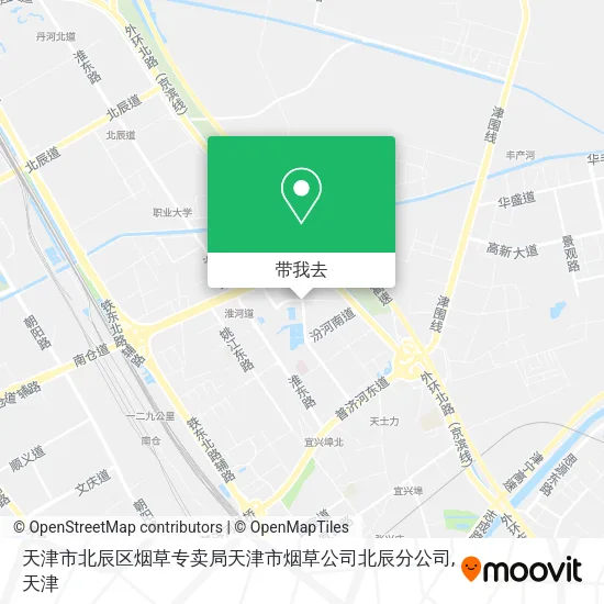 天津市北辰区烟草专卖局天津市烟草公司北辰分公司地图