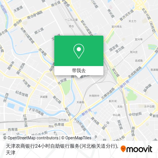 天津农商银行24小时自助银行服务(河北榆关道分行)地图