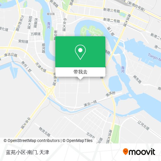 蓝苑小区-南门地图