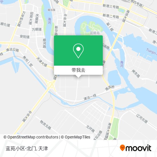 蓝苑小区-北门地图