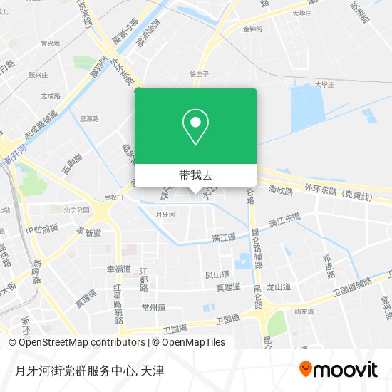 月牙河街党群服务中心地图