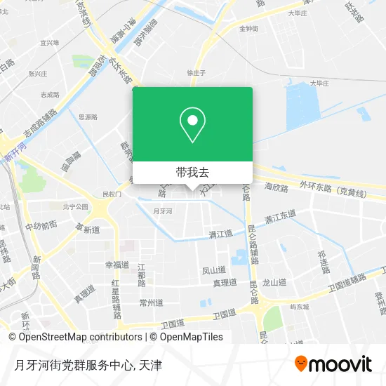 月牙河街党群服务中心地图