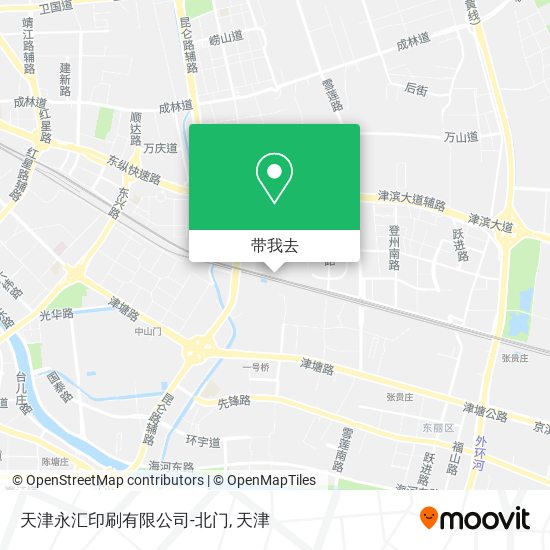 天津永汇印刷有限公司-北门地图