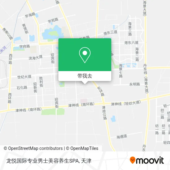 龙悦国际专业男士美容养生SPA地图