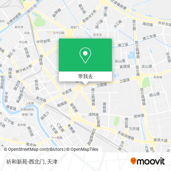 祈和新苑-西北门地图