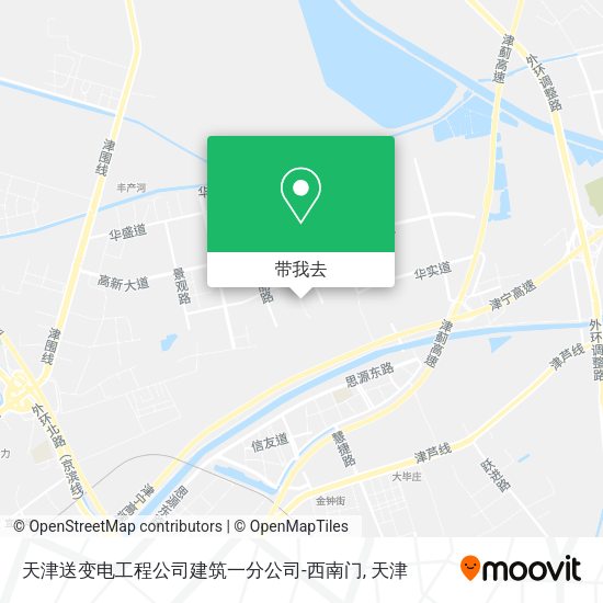 天津送变电工程公司建筑一分公司-西南门地图