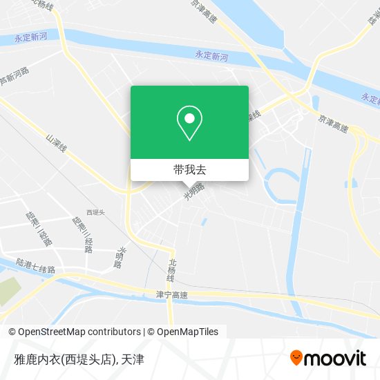 雅鹿内衣(西堤头店)地图