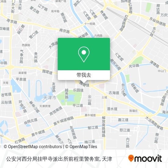 公安河西分局挂甲寺派出所前程里警务室地图