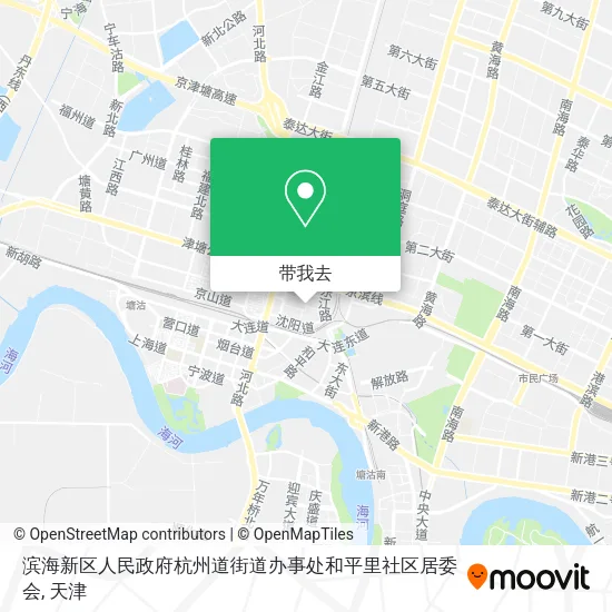 滨海新区人民政府杭州道街道办事处和平里社区居委会地图