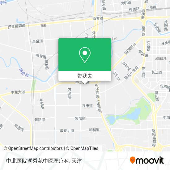 中北医院溪秀苑中医理疗科地图