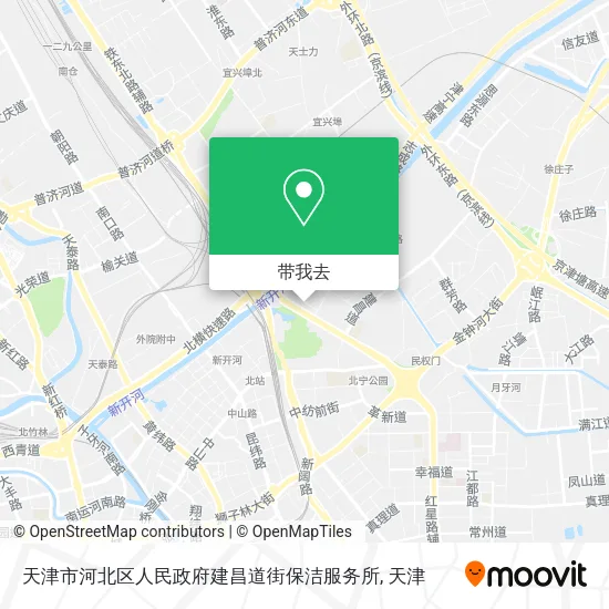 天津市河北区人民政府建昌道街保洁服务所地图