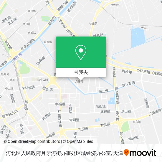 河北区人民政府月牙河街办事处区域经济办公室地图