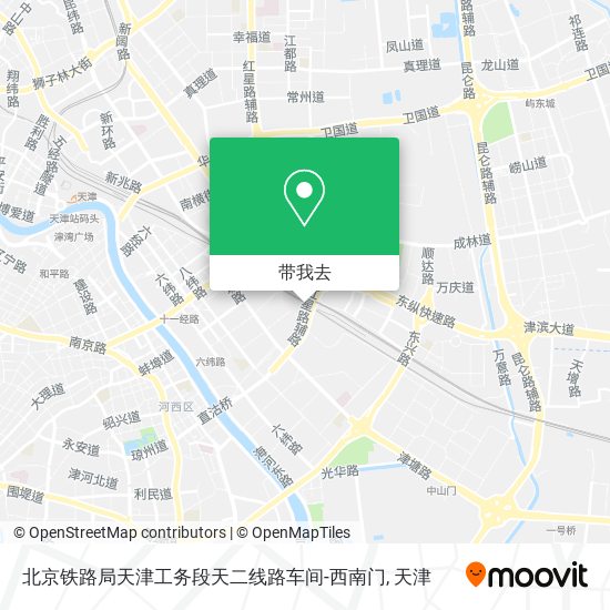 北京铁路局天津工务段天二线路车间-西南门地图
