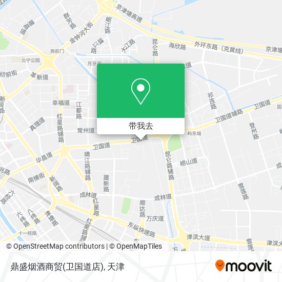 鼎盛烟酒商贸(卫国道店)地图